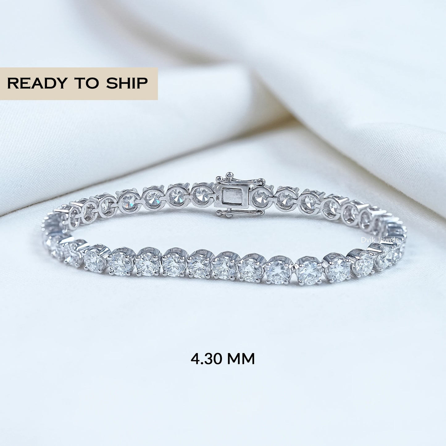 Brilliant Cut Round Diamond Tennis Bracelet