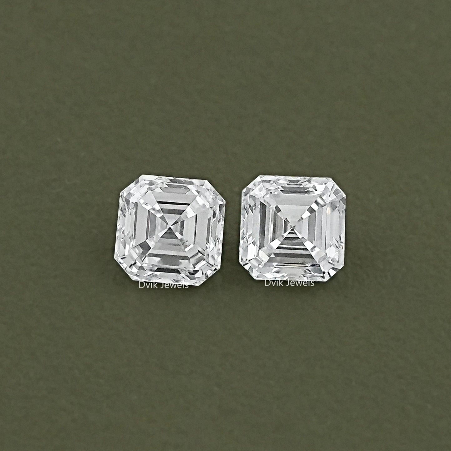 Asscher Cut Lab Diamond Pair