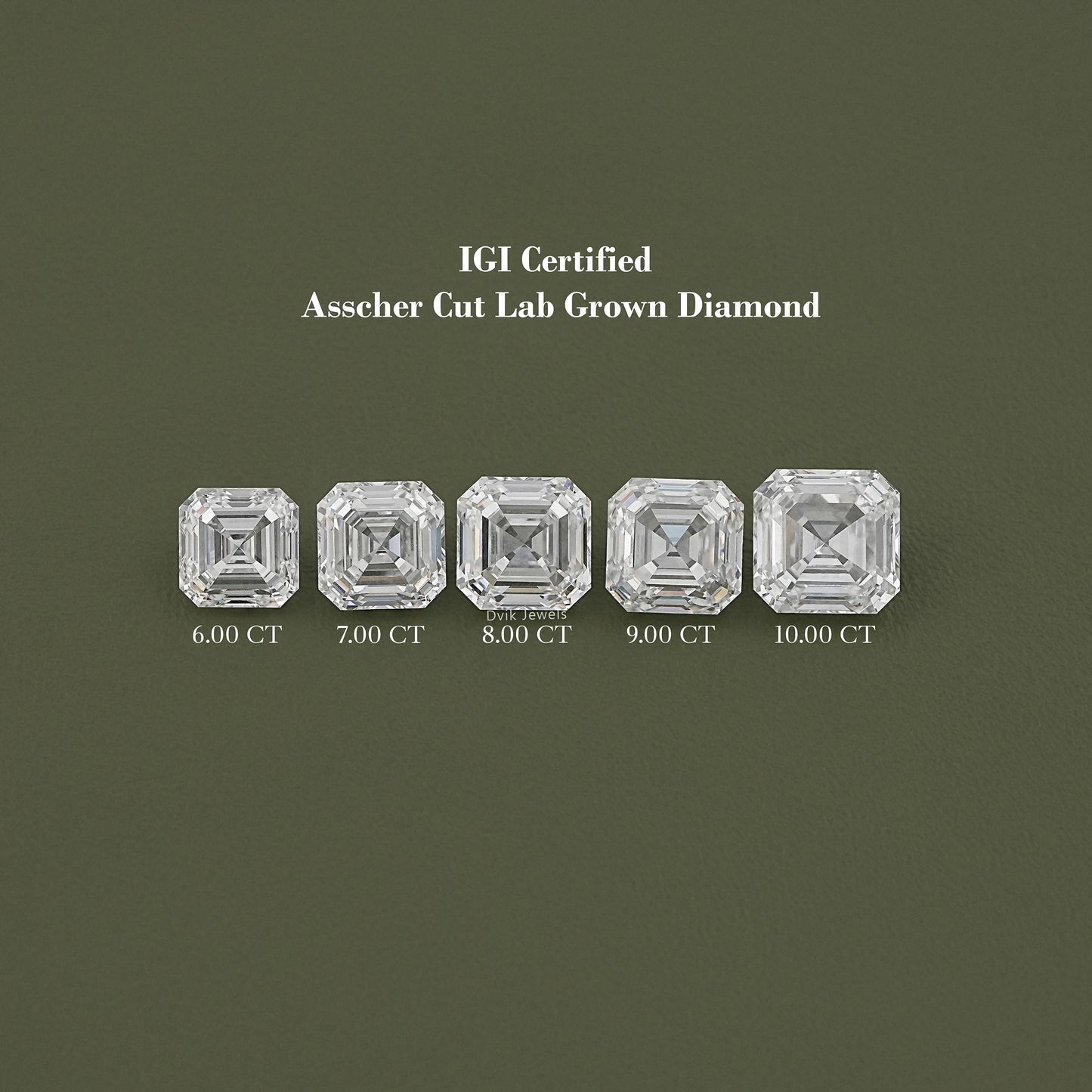 Asscher Cut Lab Grown Diamond