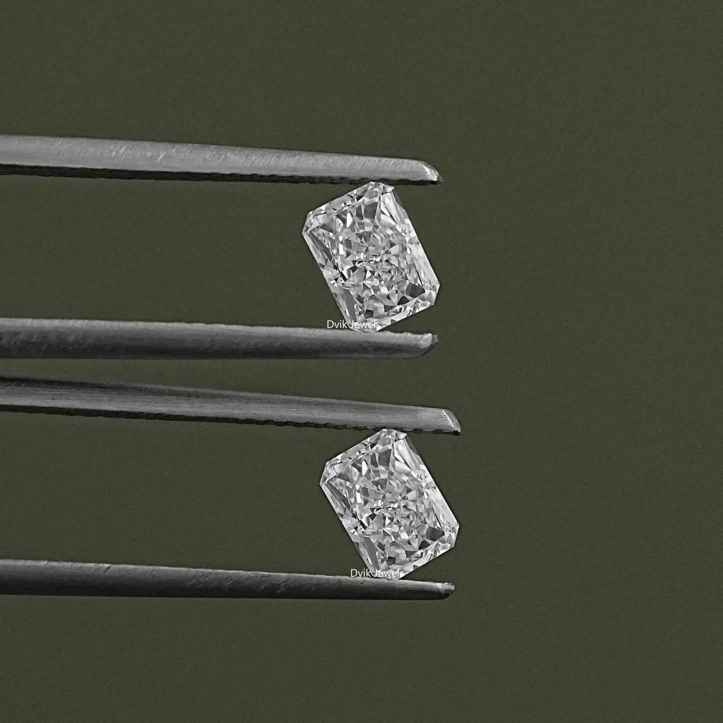 Radiant Cut Lab Diamond Pair