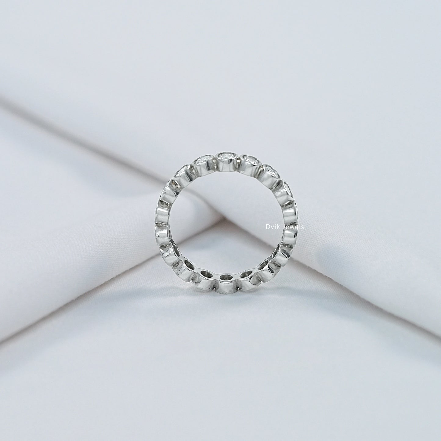 Oval Cut Lab Diamond Eternity Band