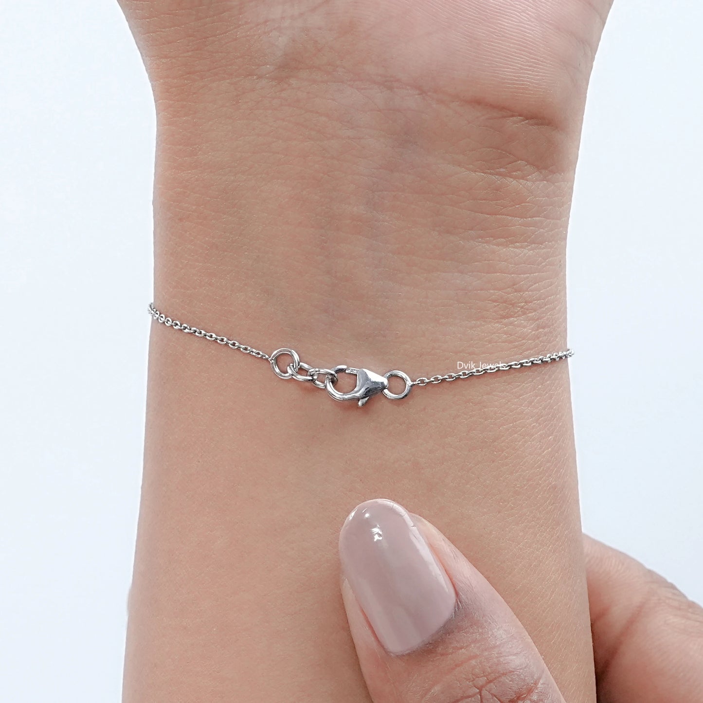 Cushion Cut Lab Diamond Solitaire Bracelet
