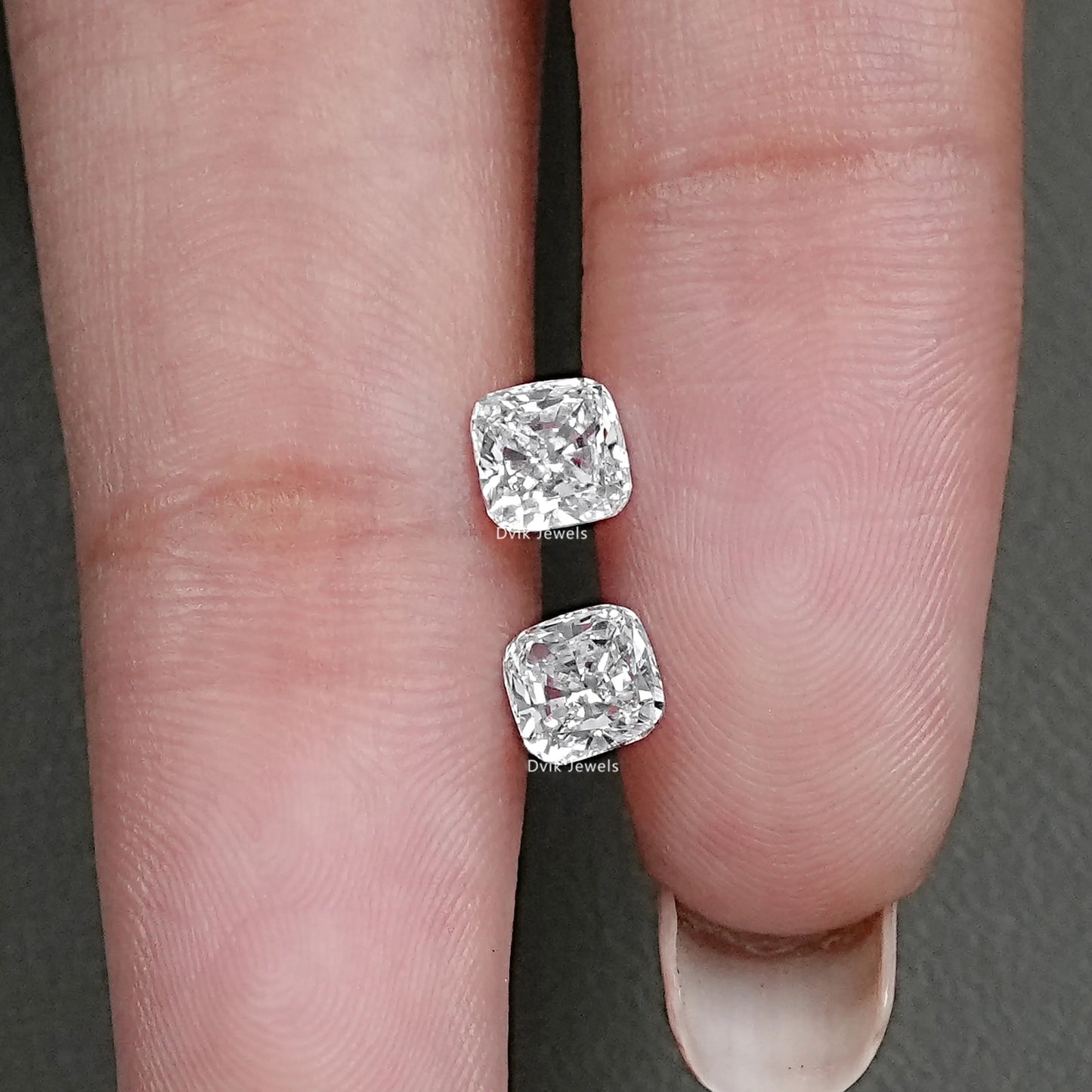 Cushion Cut Lab Grown Diamond Pair