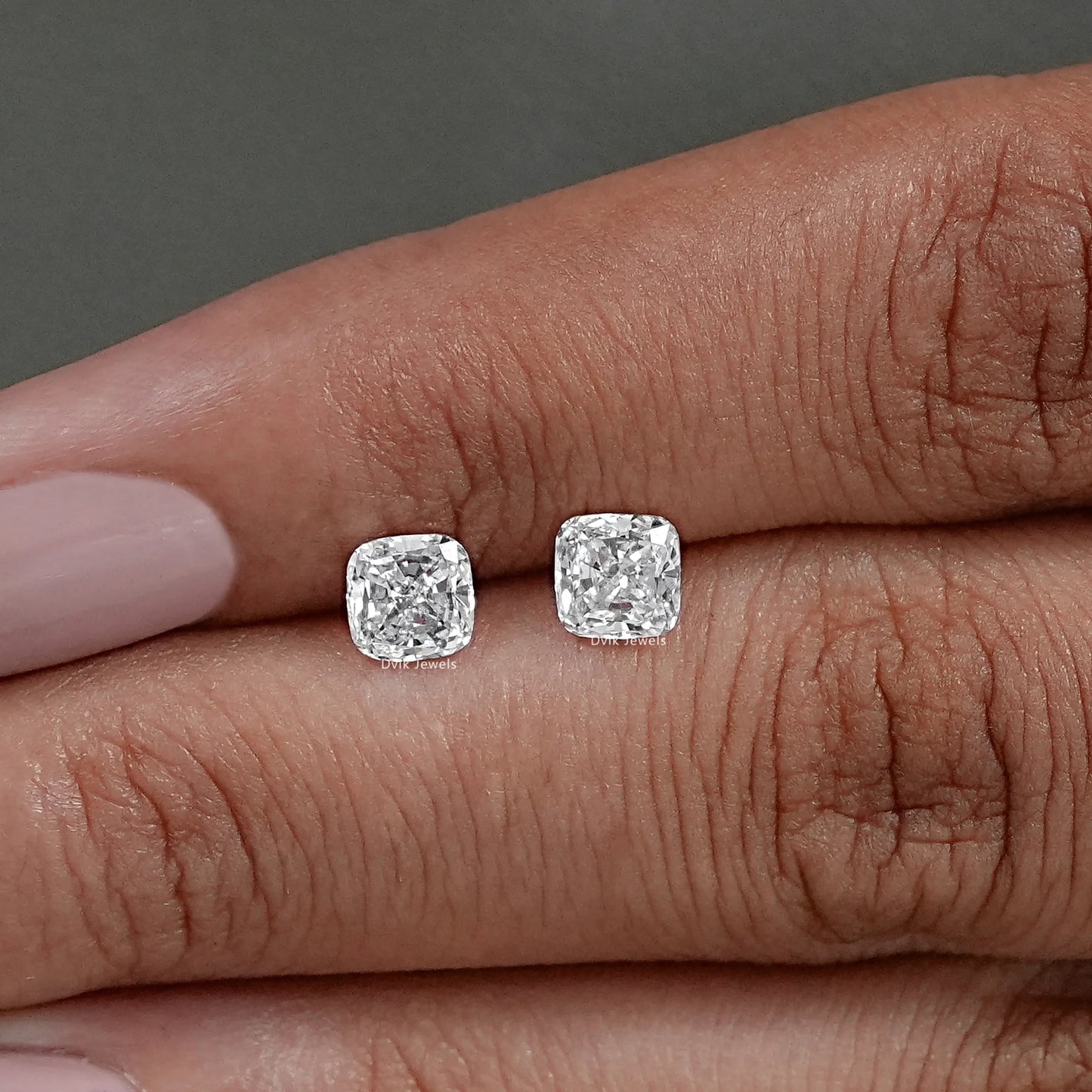 Cushion Cut Lab Grown Diamond Pair