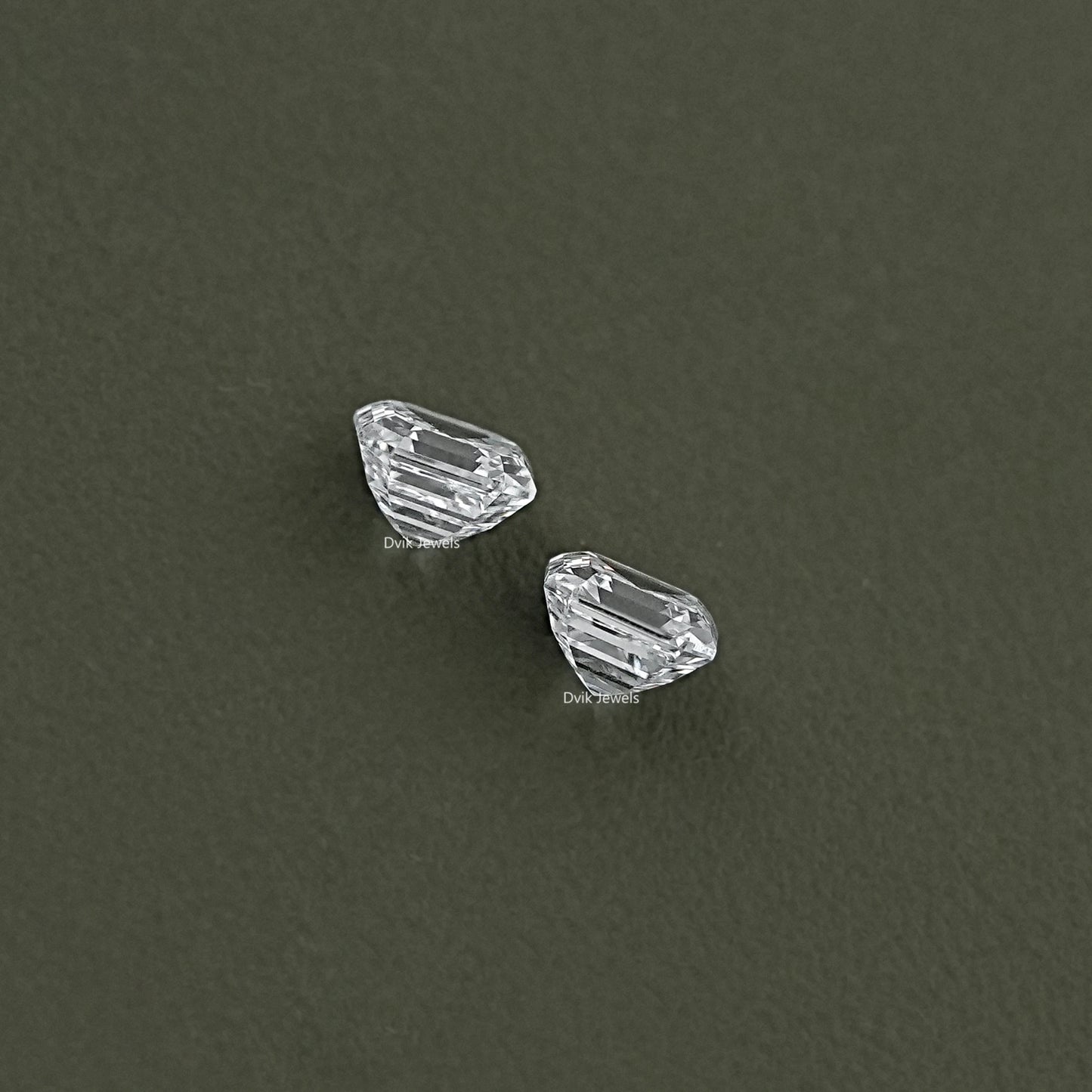 Asscher Cut Lab Diamond Pair