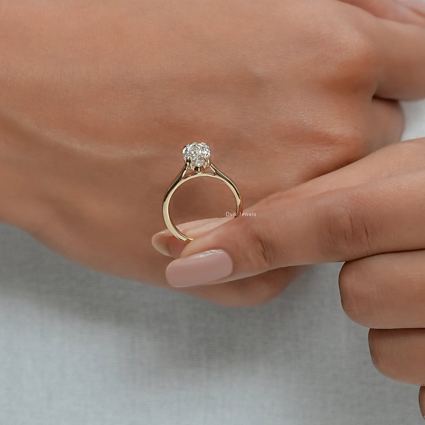 Dutch Marquise Cut Diamond Solitaire Ring
