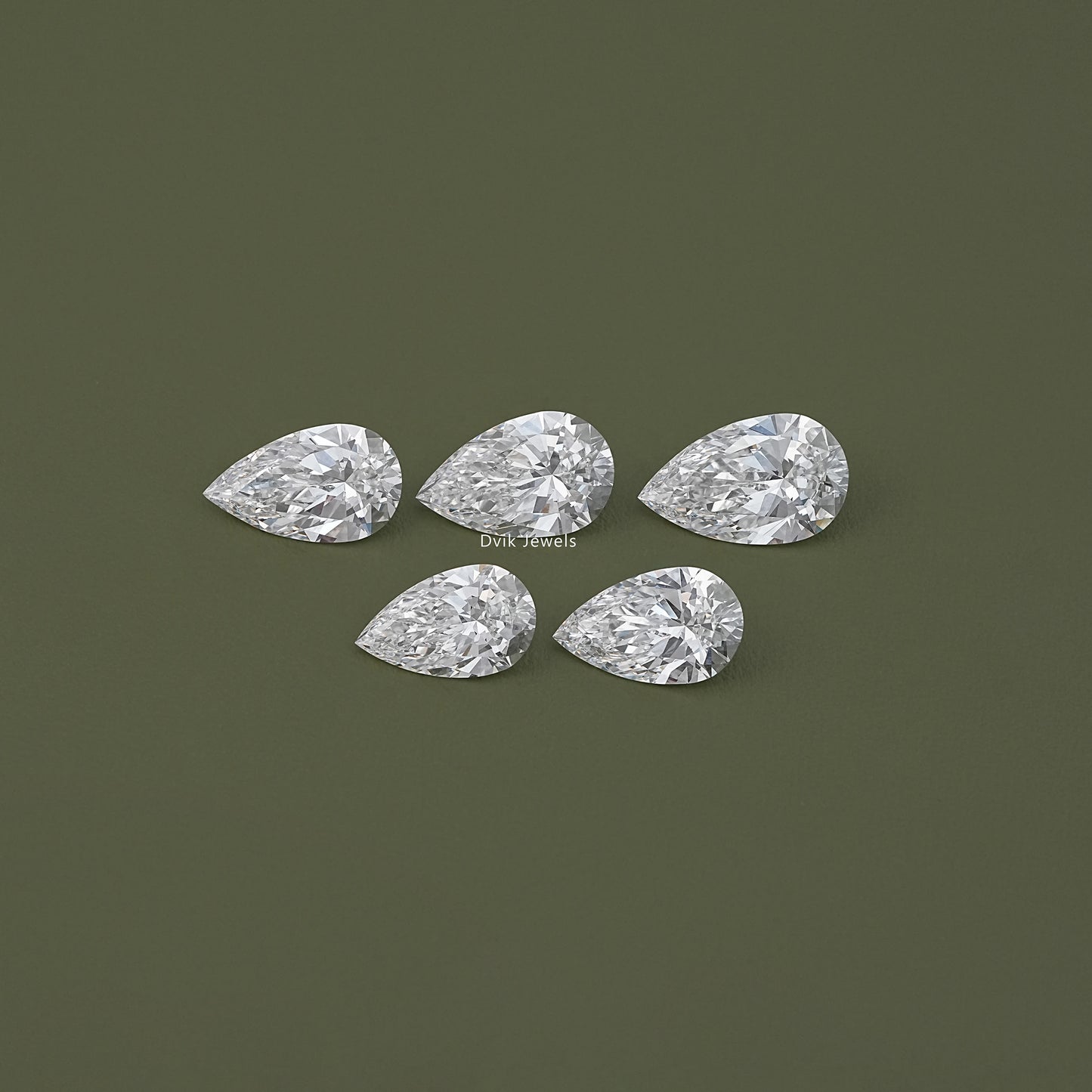 IGI Certified Pear Cut Lab Loose Diamond 6.00 To 10.00 CT