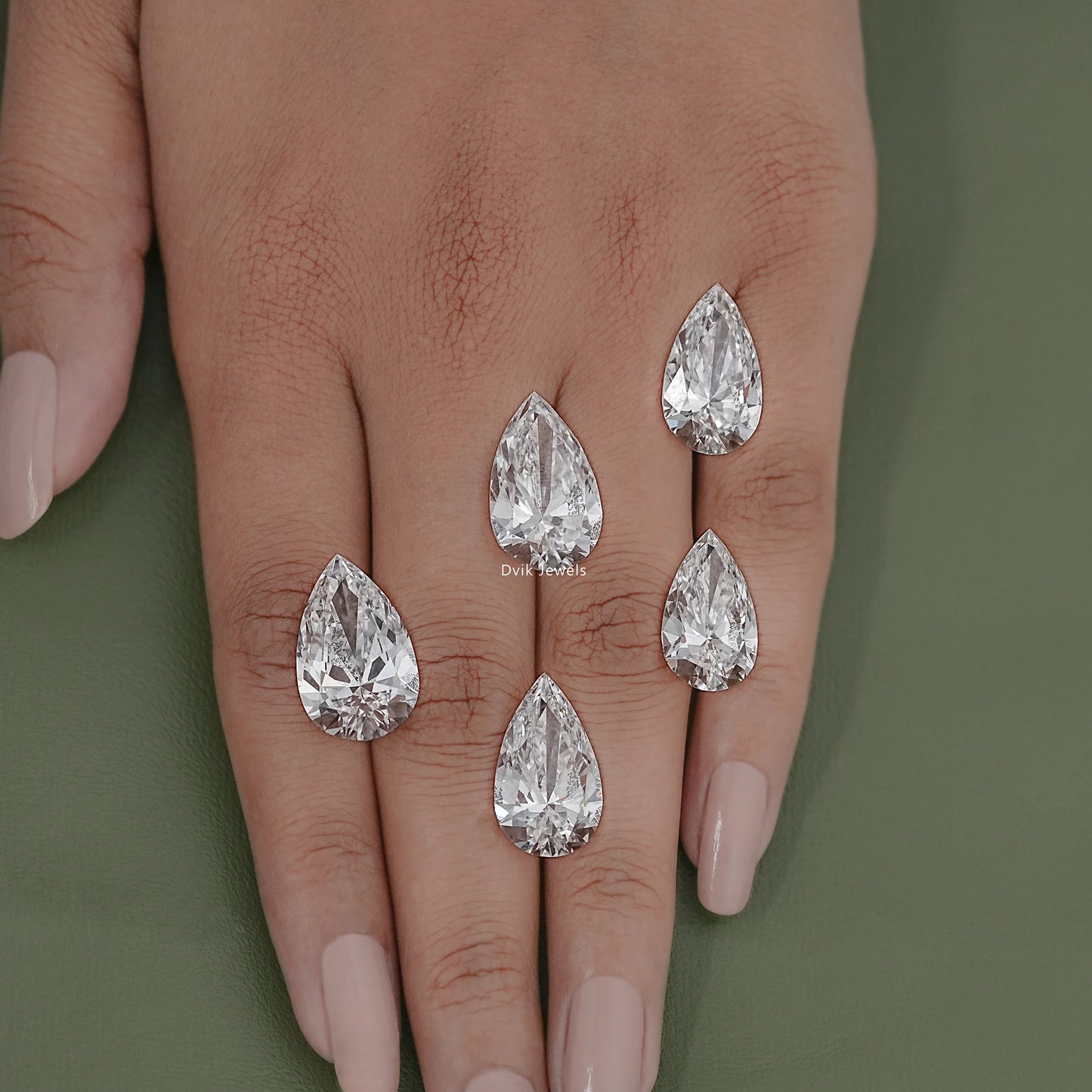 IGI Certified Pear Cut Lab Loose Diamond 6.00 To 10.00 CT