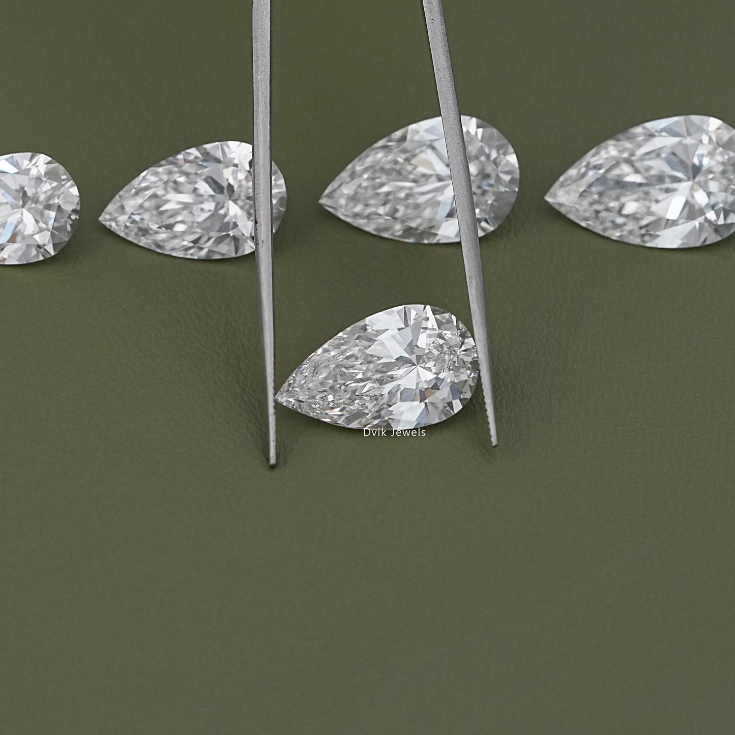 IGI Certified Pear Cut Lab Loose Diamond 6.00 To 10.00 CT