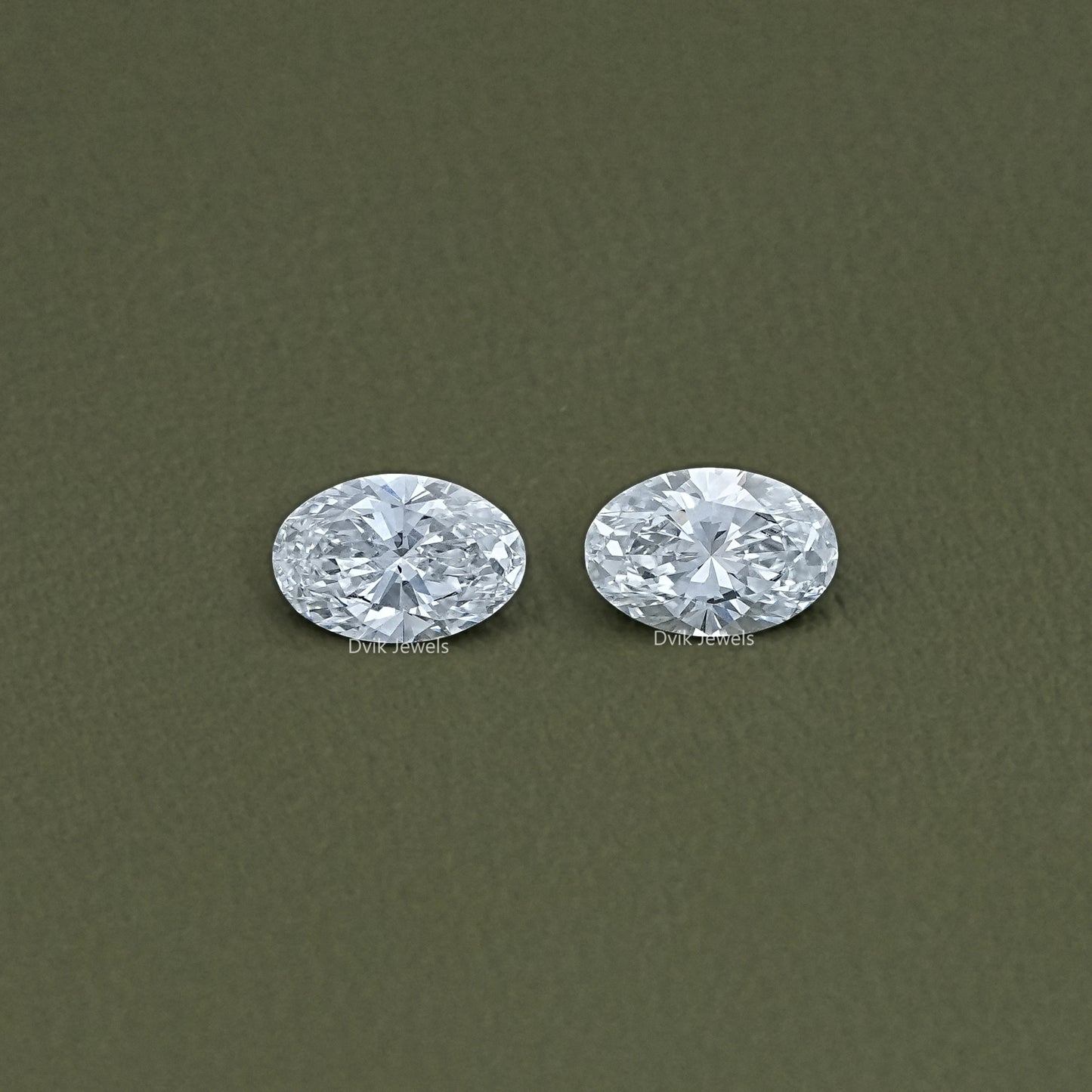Oval Cut Lab Diamond Matching Pair