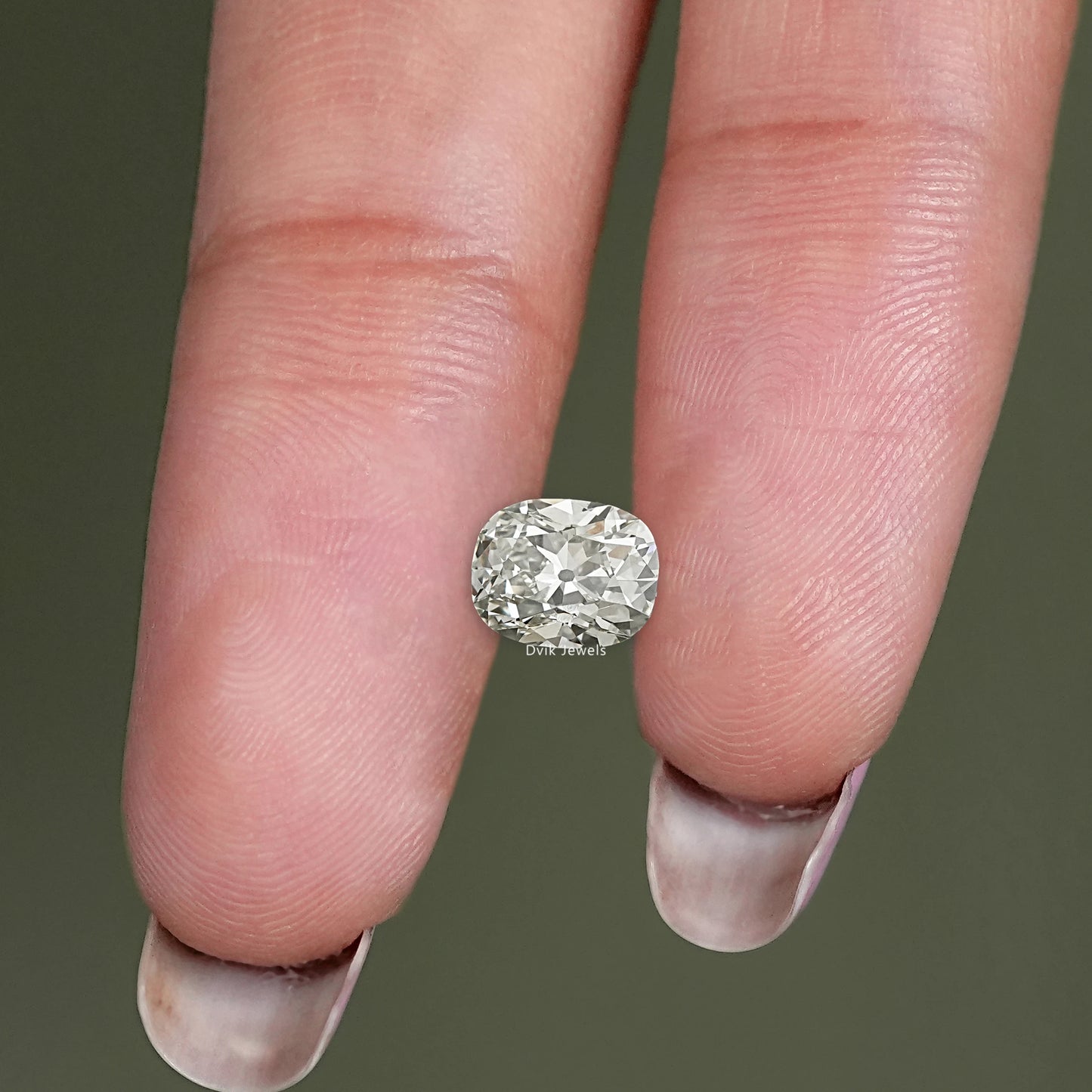 Old Mine Cushion Cut Lab Grown Loose Diamond