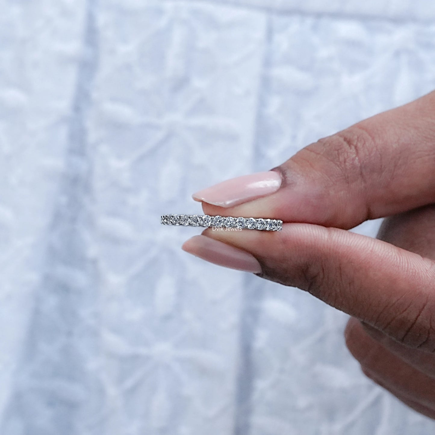 Round Lab Grown Diamond Full Eternity Band