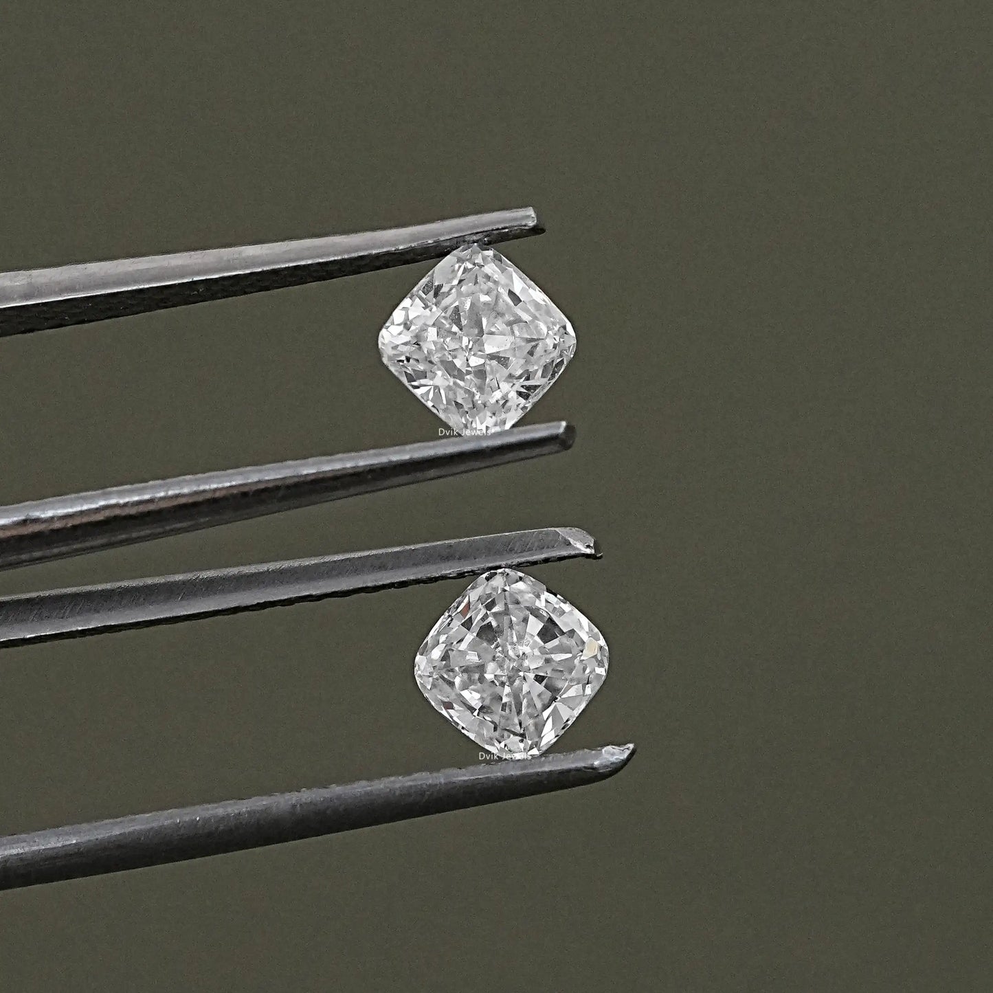Cushion Cut Lab Grown Diamond Pair