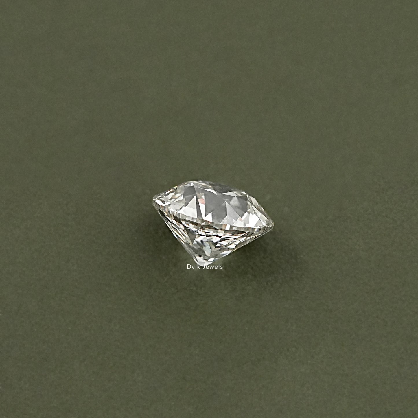 Flower Pattern Old European Round Cut Loose Diamond