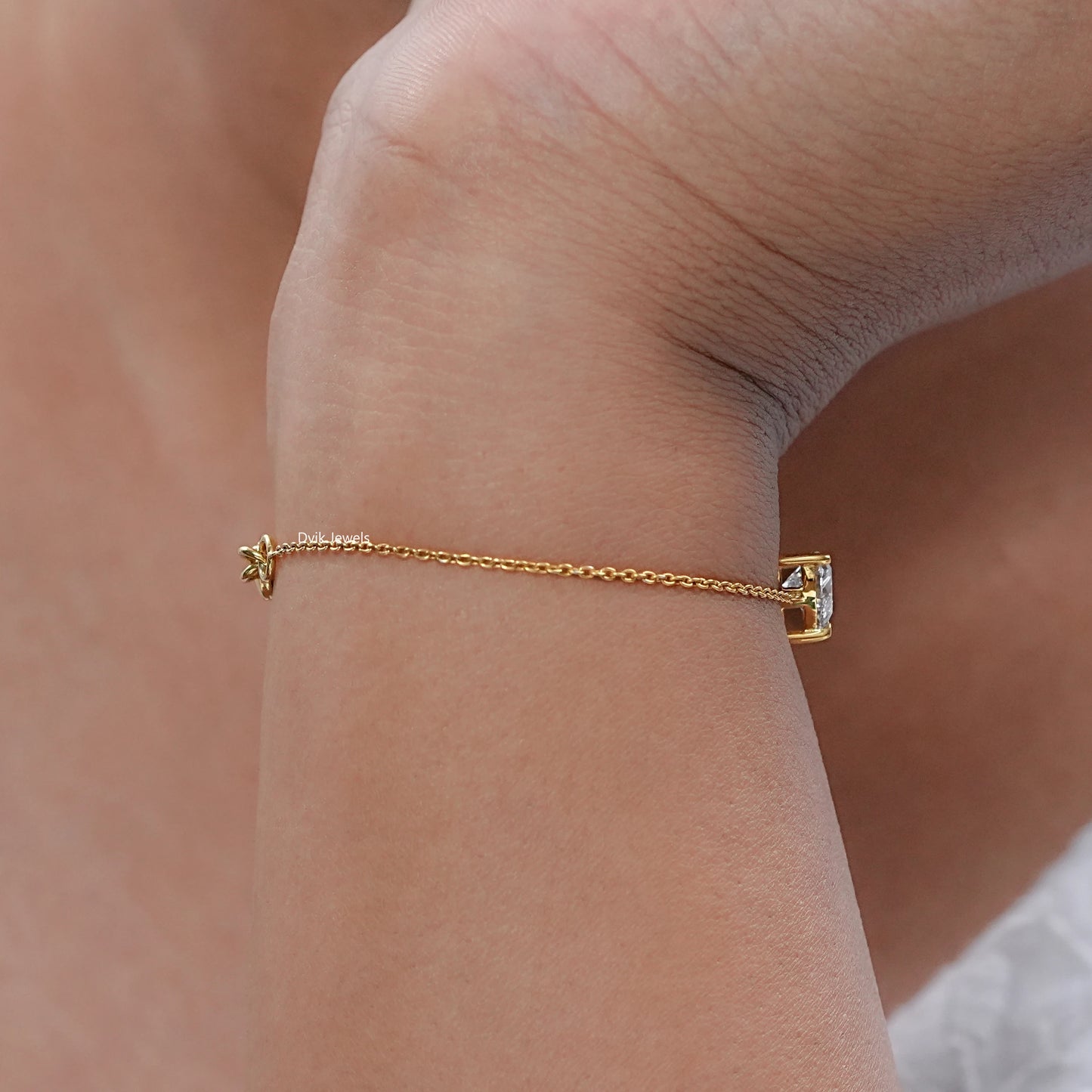 Heart Cut Lab Grown Diamond Bracelet