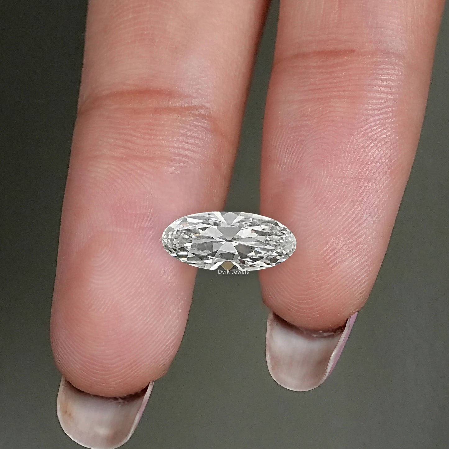 Old Mine Moval Cut Lab Diamond