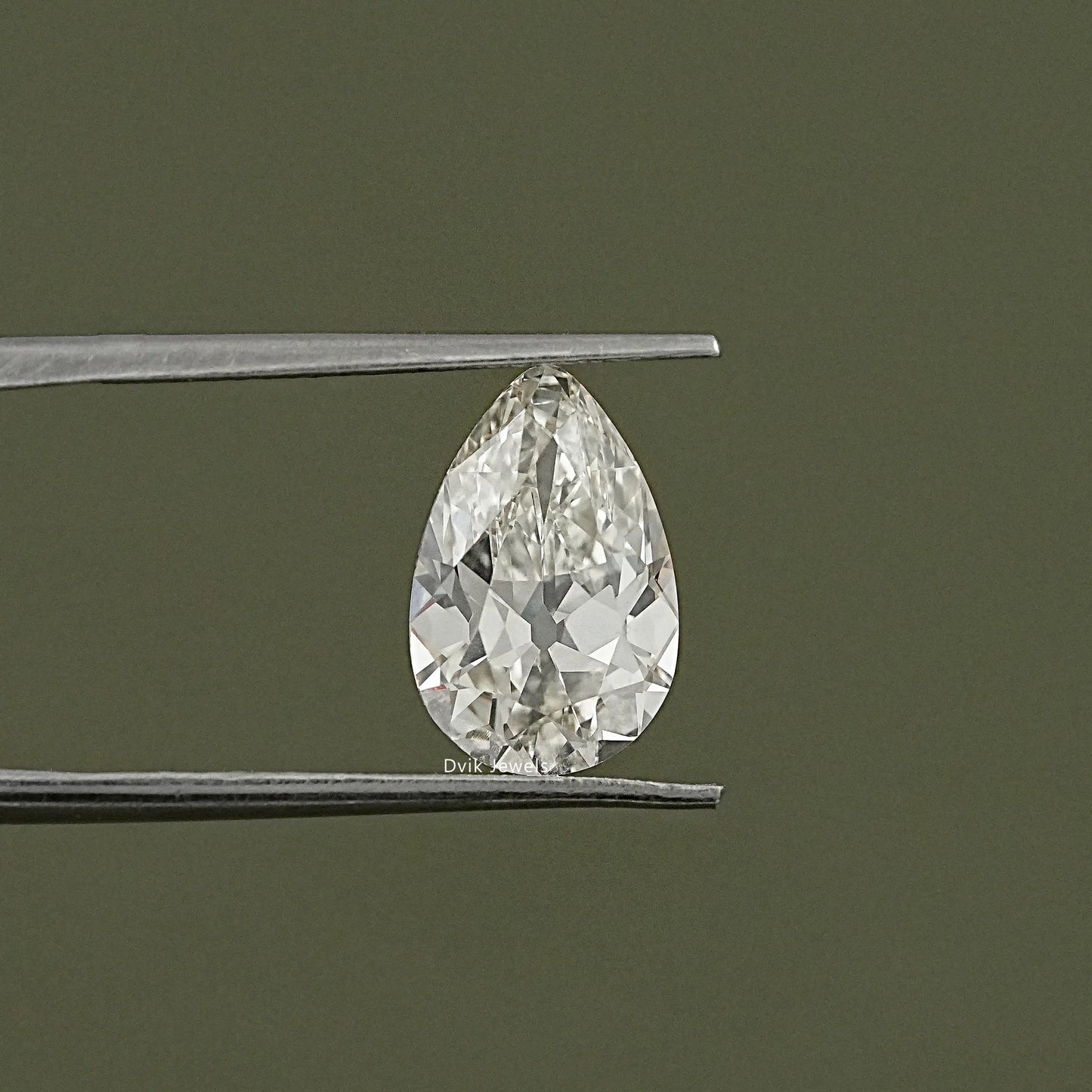 Lab Grown Loose Old Mine Pear Cut Diamond