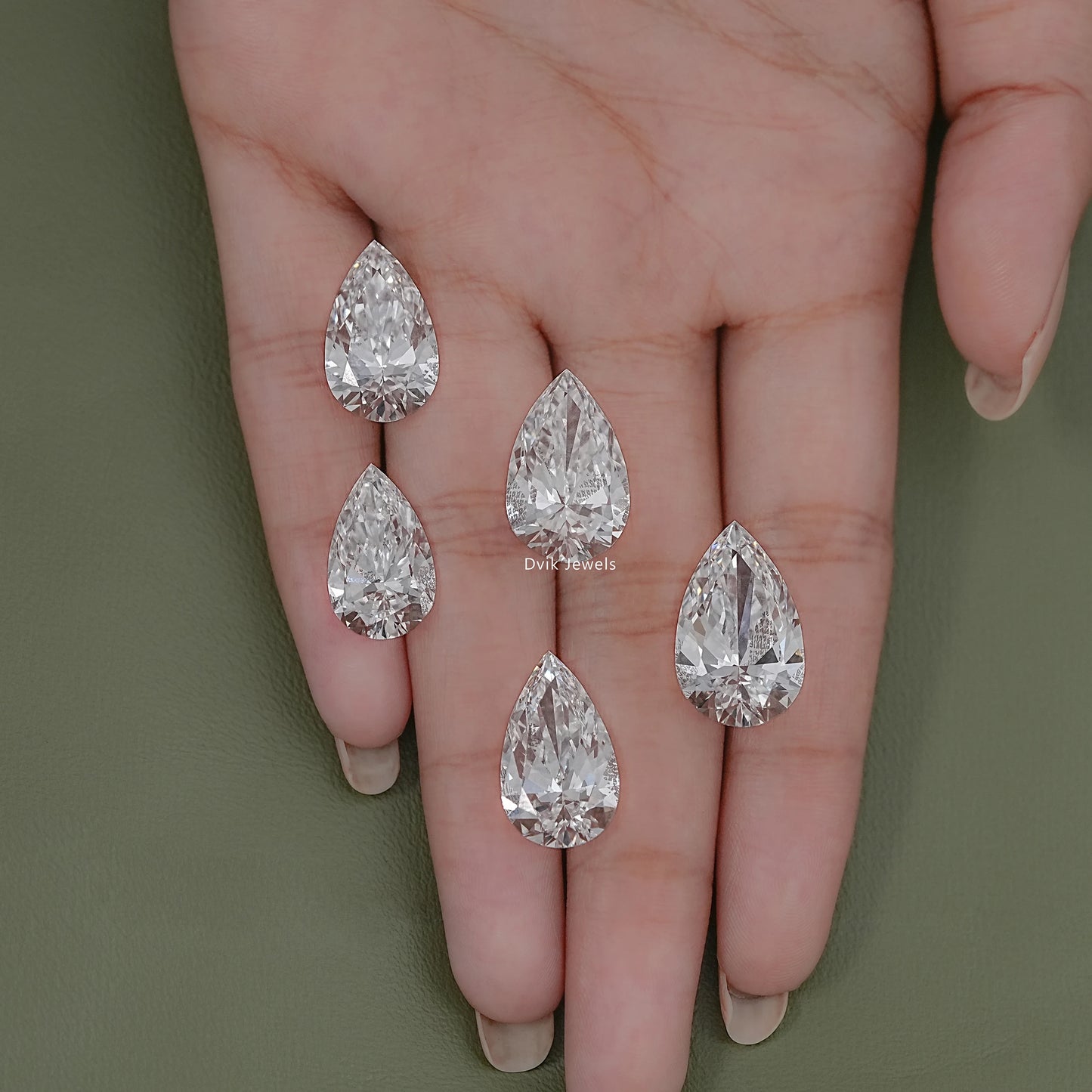 IGI Certified Pear Cut Lab Loose Diamond 6.00 To 10.00 CT