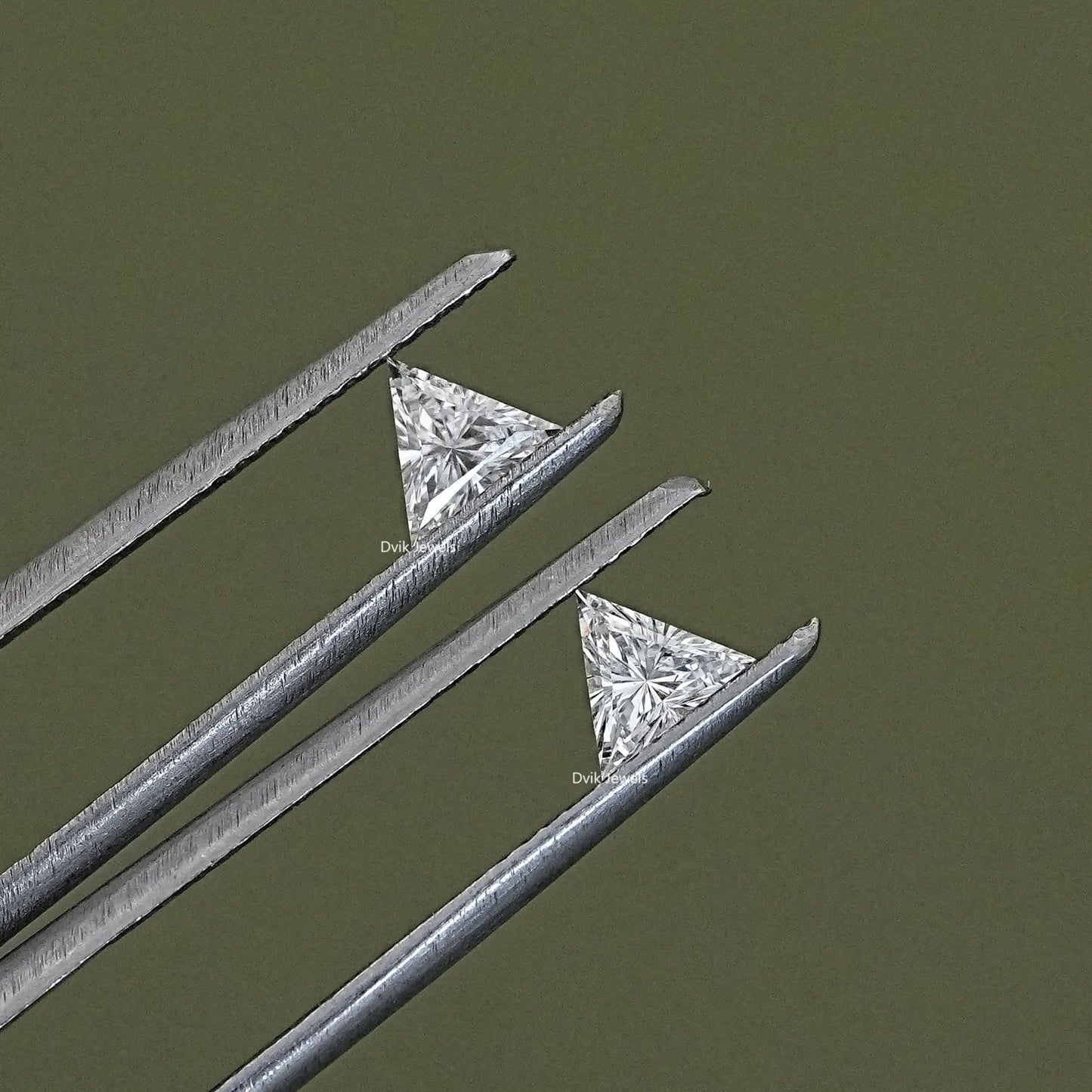 Triangle Cut Lab Loose Diamond Matching Pair