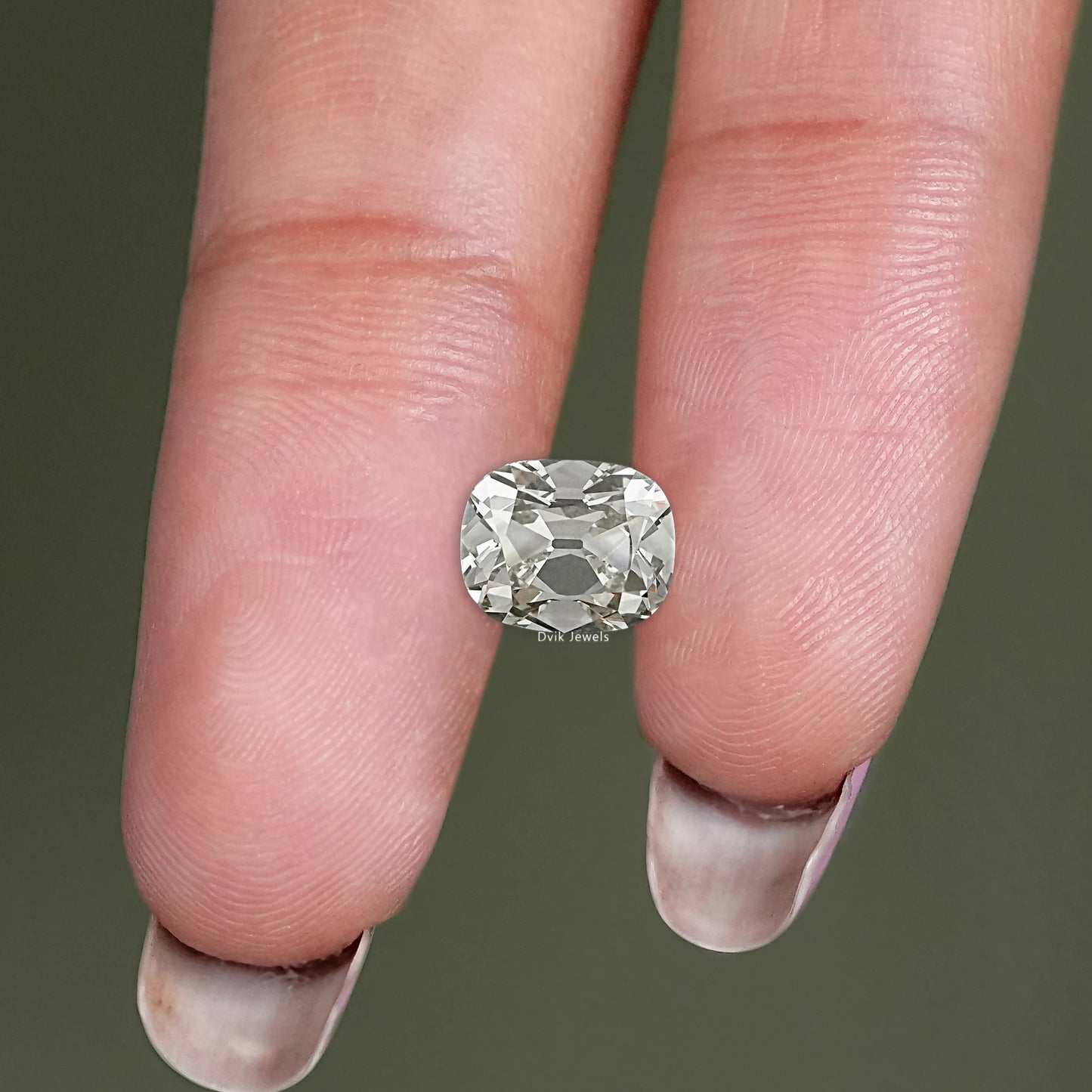 Loose Lab Grown Old Mine Cushion Cut Diamond