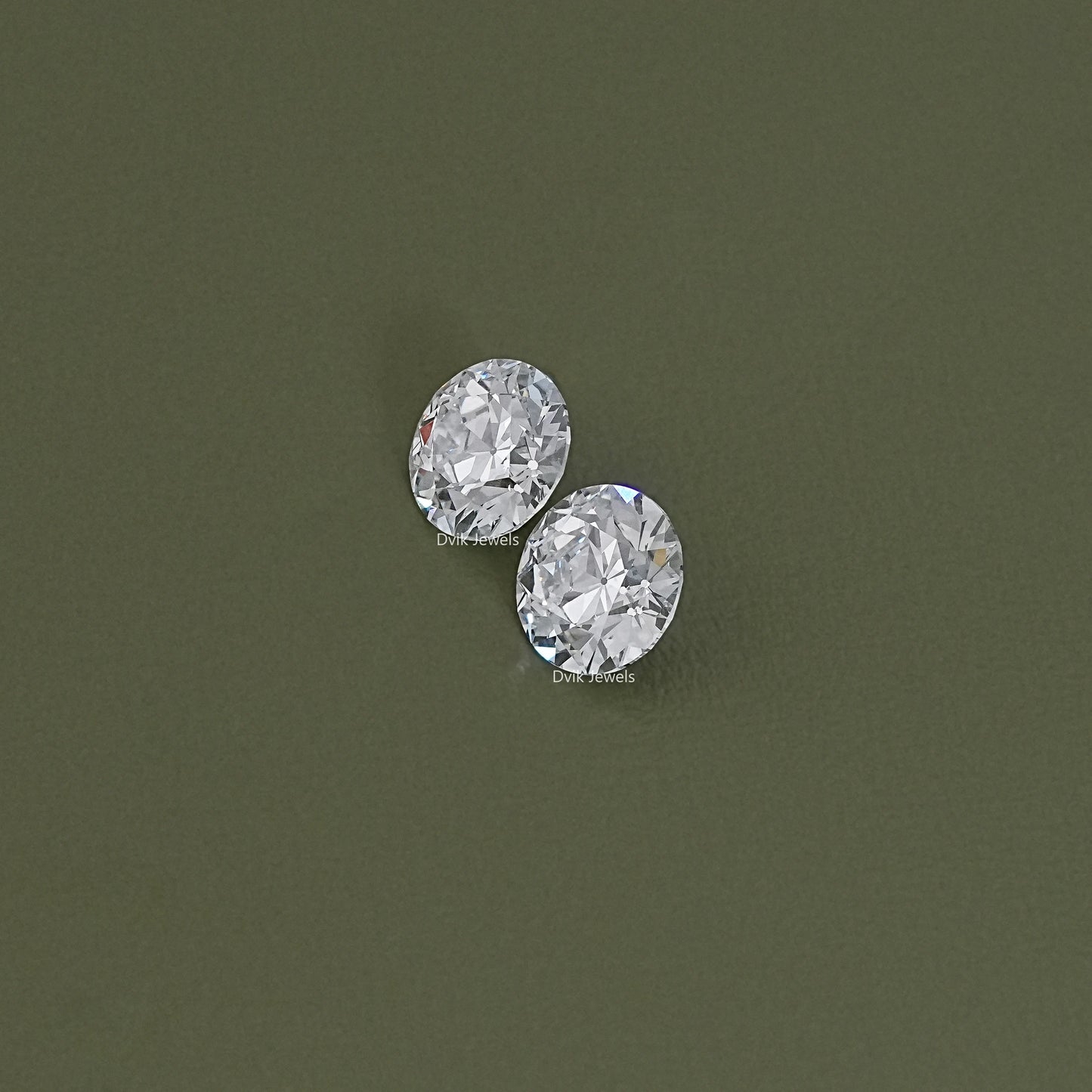 Traditional Old European Round Lab Diamond Matching Pair