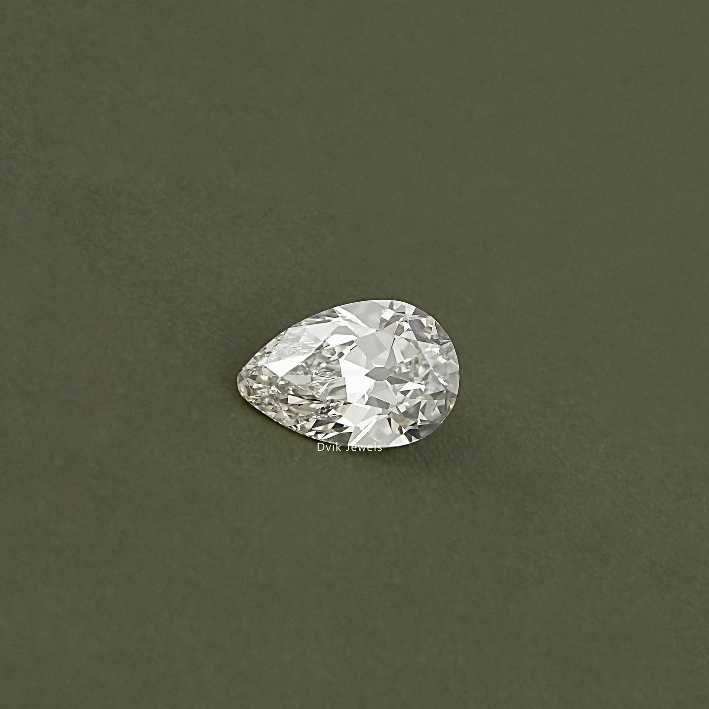 Lab Grown Loose Old Mine Pear Cut Diamond