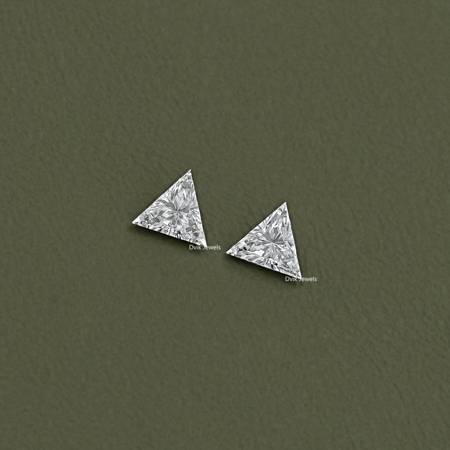 Triangle Cut Lab Loose Diamond Matching Pair
