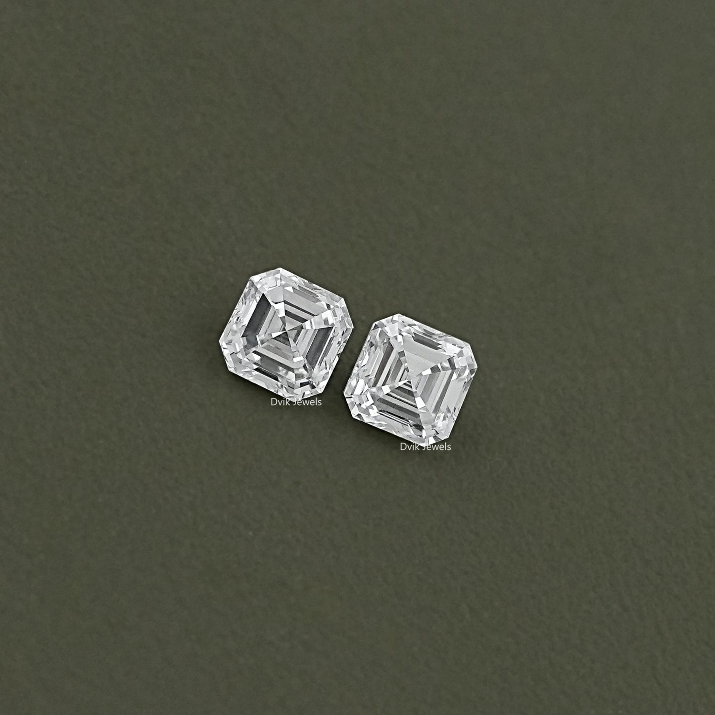Asscher Cut Lab Diamond Pair