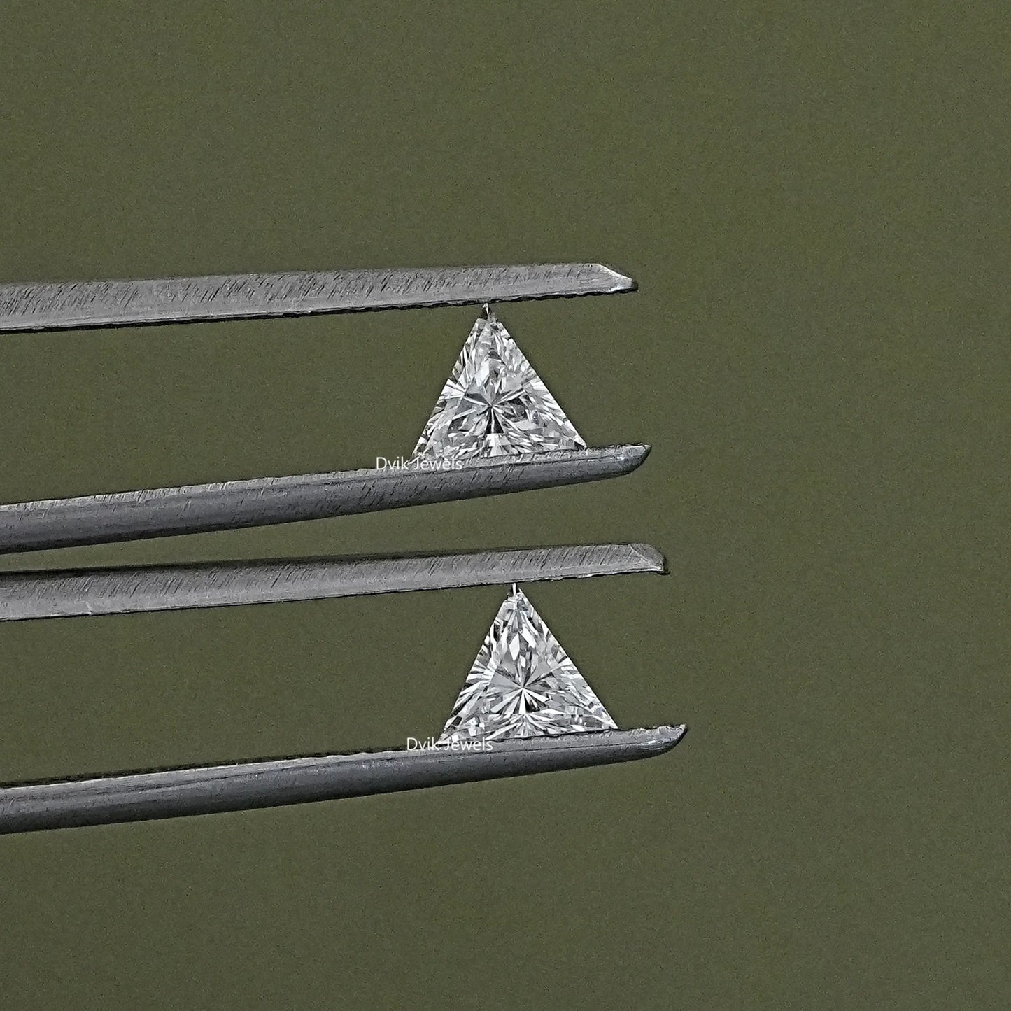Triangle Cut Lab Loose Diamond Matching Pair