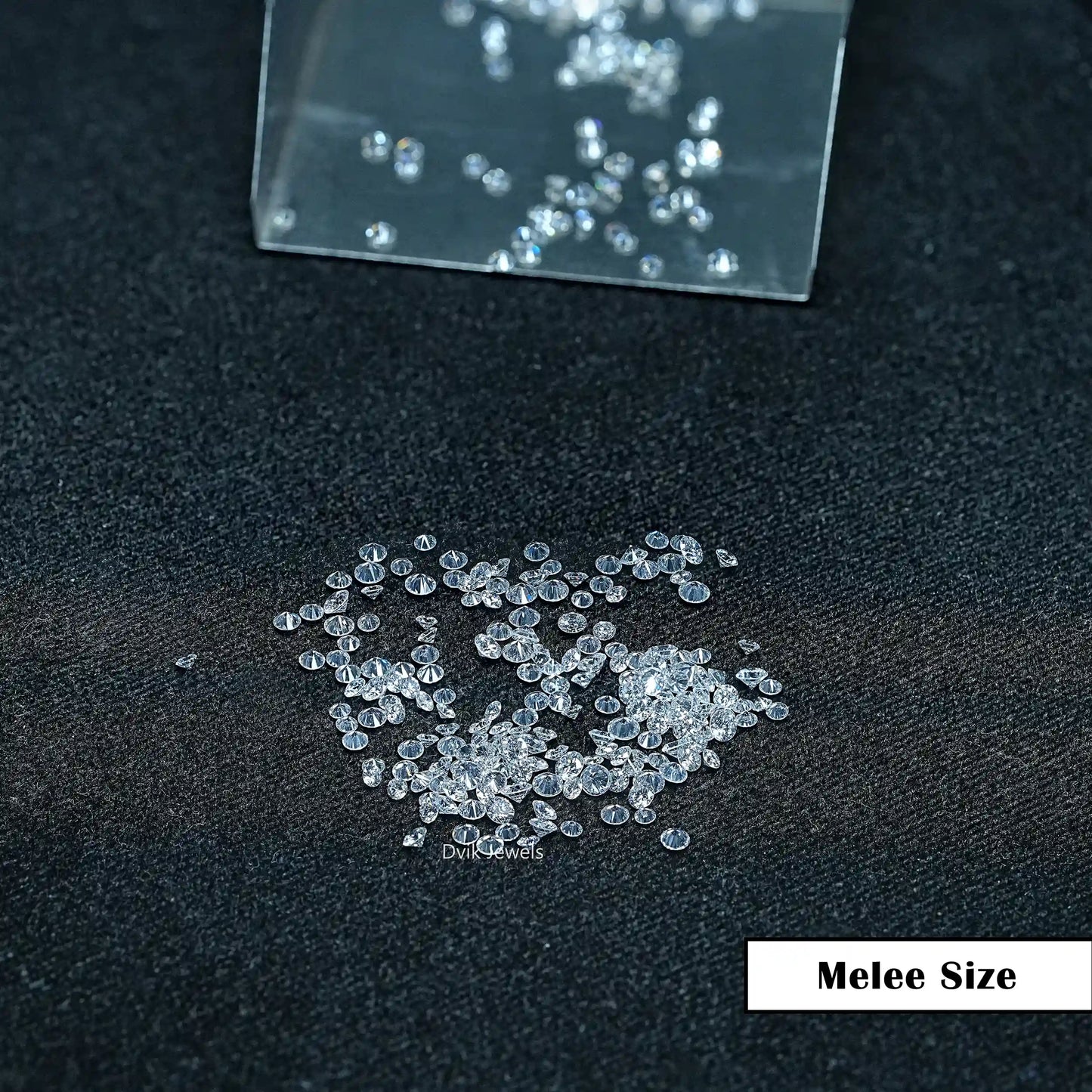 Melee Size Lab Grown Round Diamond
