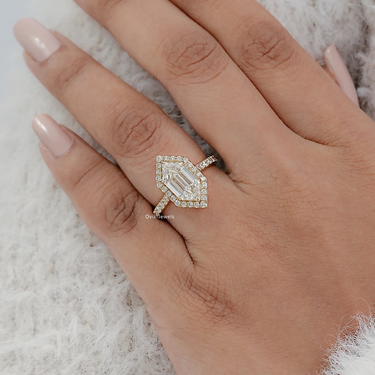 Halo Dutch Marquise Cut Diamond Ring
