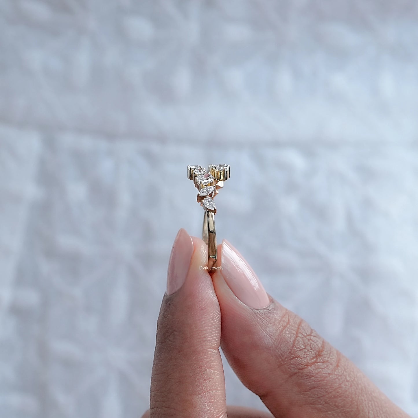 Multi Shape Lab Grown Diamond Bypass Ring