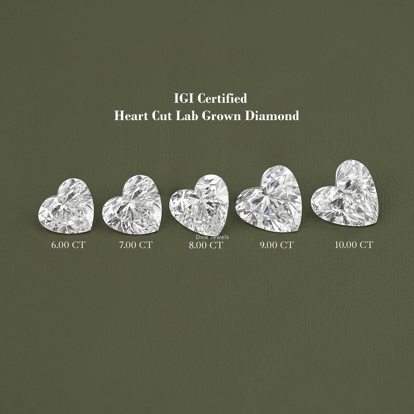 IGI Certified Heart Cut Lab Diamond
