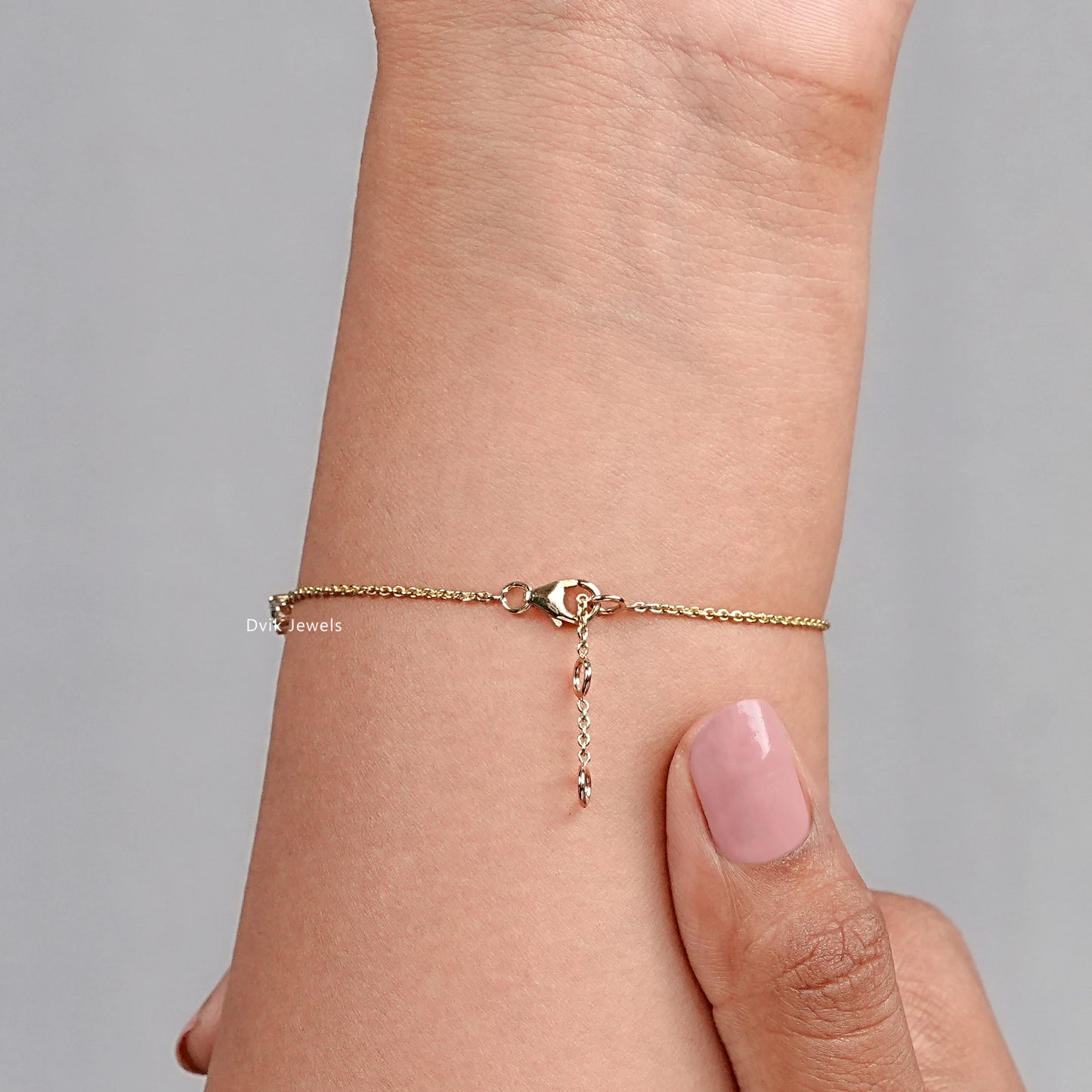 Round Cut Lab Grown Diamond Chain Bracelet