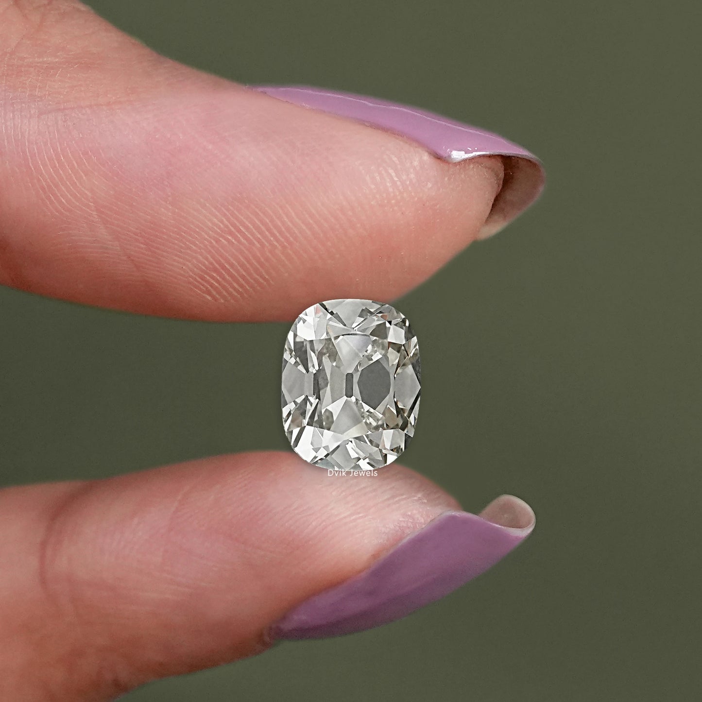 Loose Lab Grown Old Mine Cushion Cut Diamond