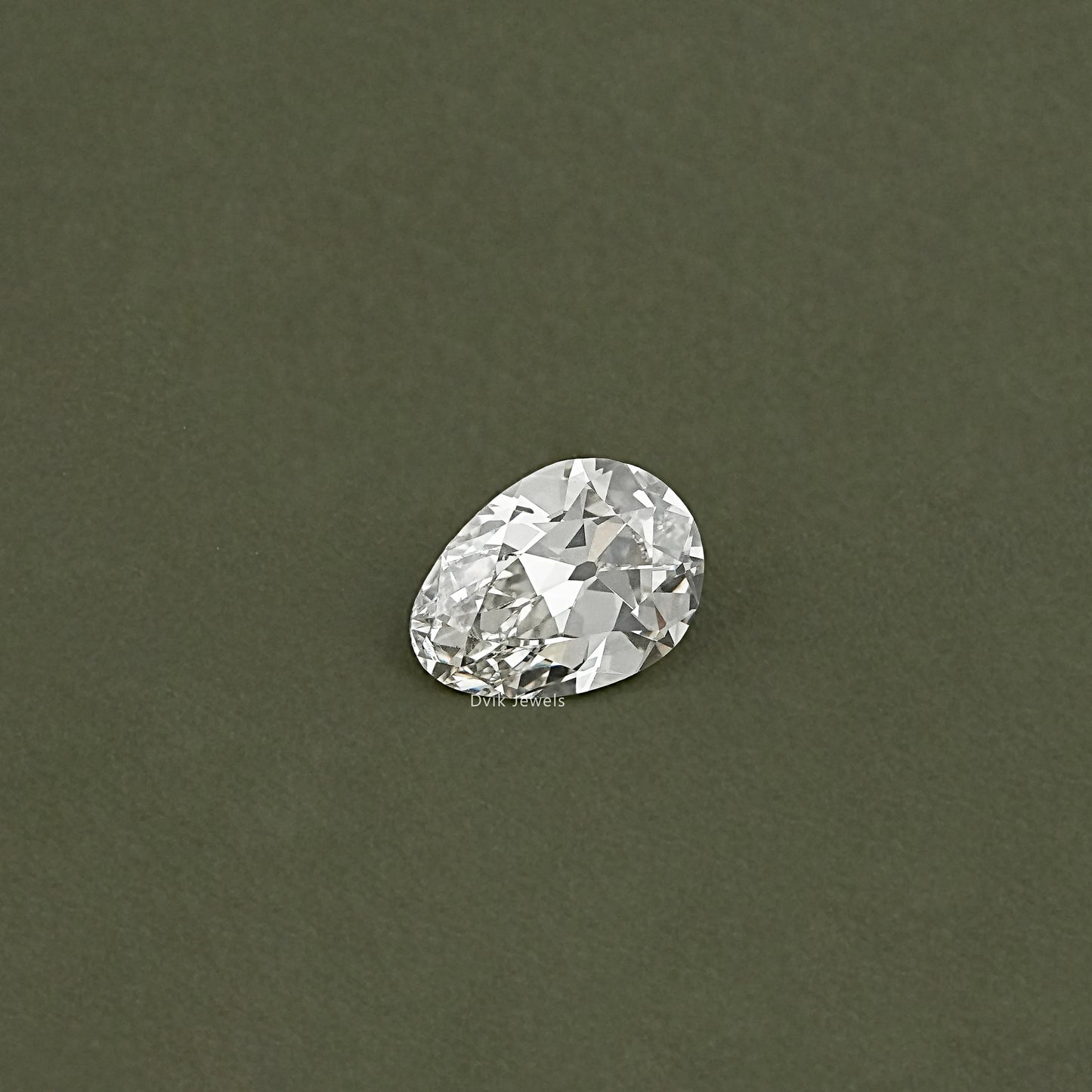 Old Mine Pear Shape Lab Grown Diamond