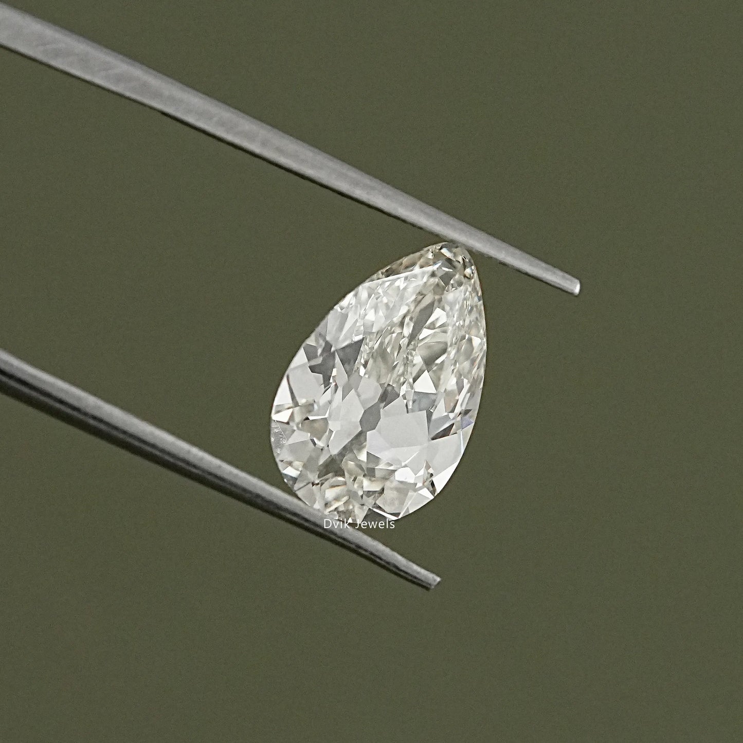 Lab Grown Loose Old Mine Pear Cut Diamond