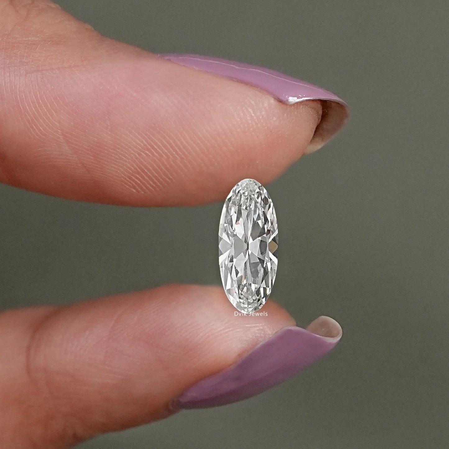Old Mine Moval Cut Lab Diamond