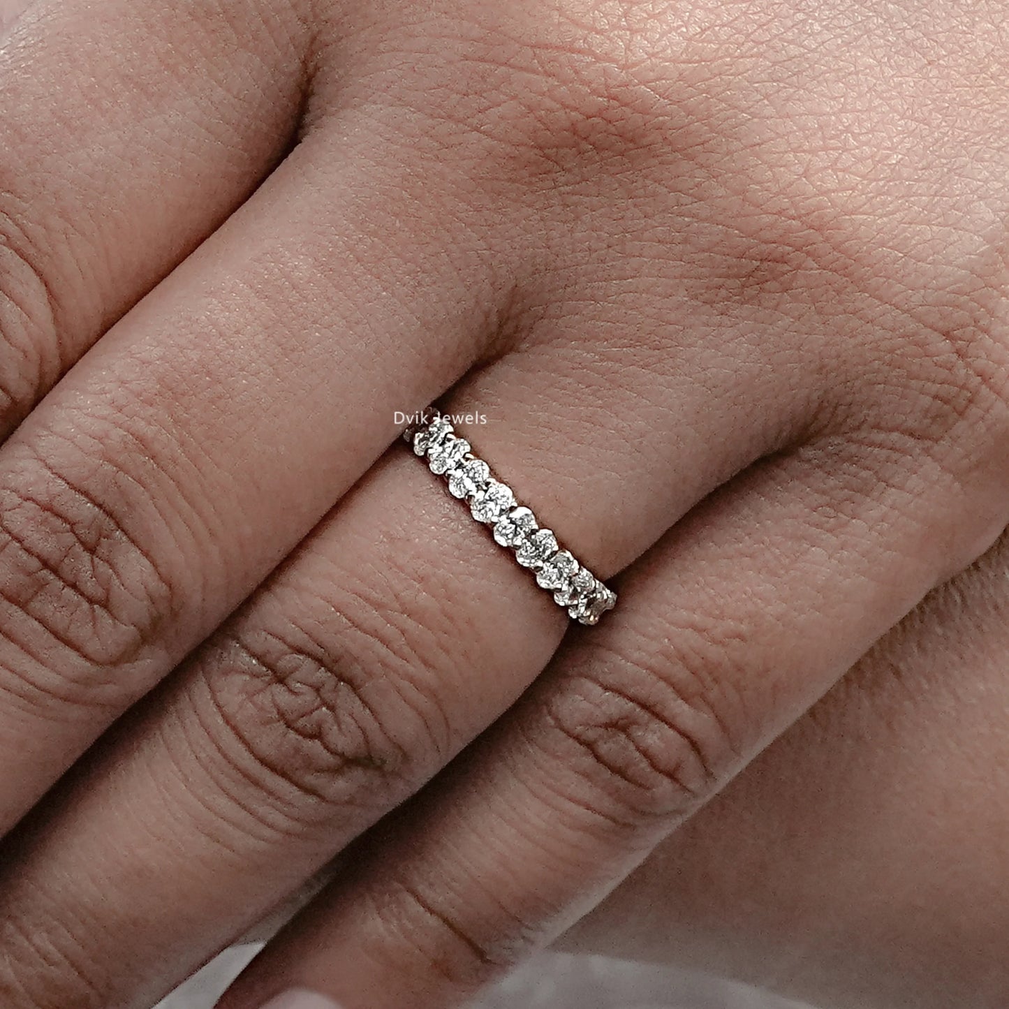 Oval Lab Grown Diamond Eternity Band