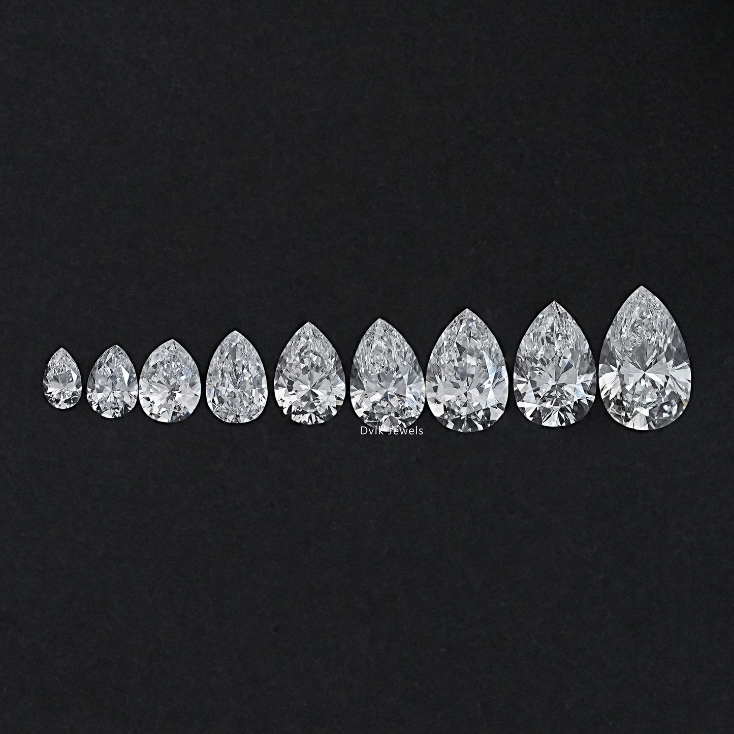 Lab Grown Pear Cut Loose Diamond