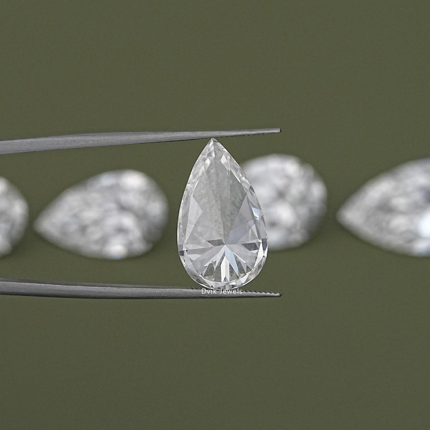 IGI Certified Pear Cut Lab Loose Diamond 6.00 To 10.00 CT