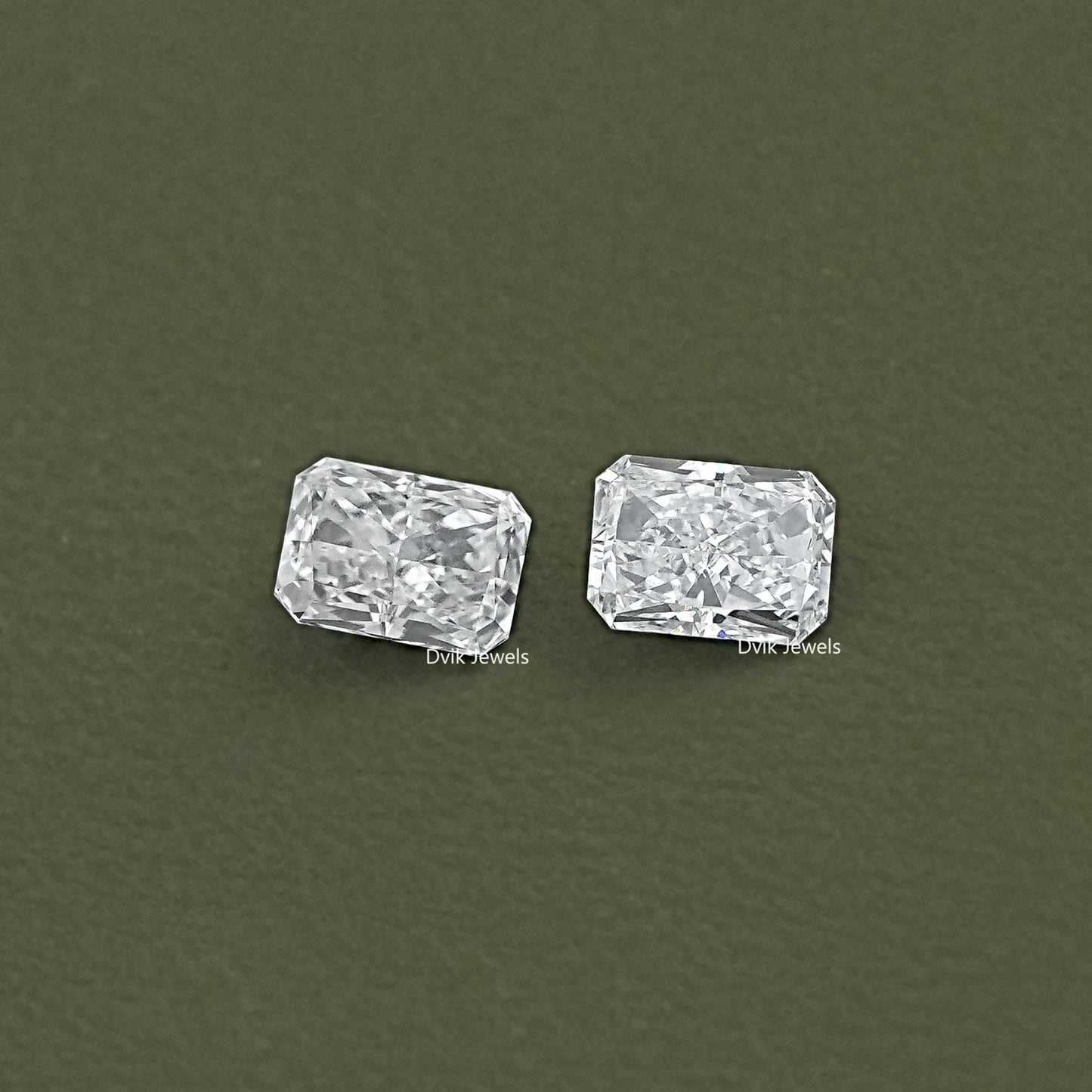 Radiant Cut Lab Diamond Pair
