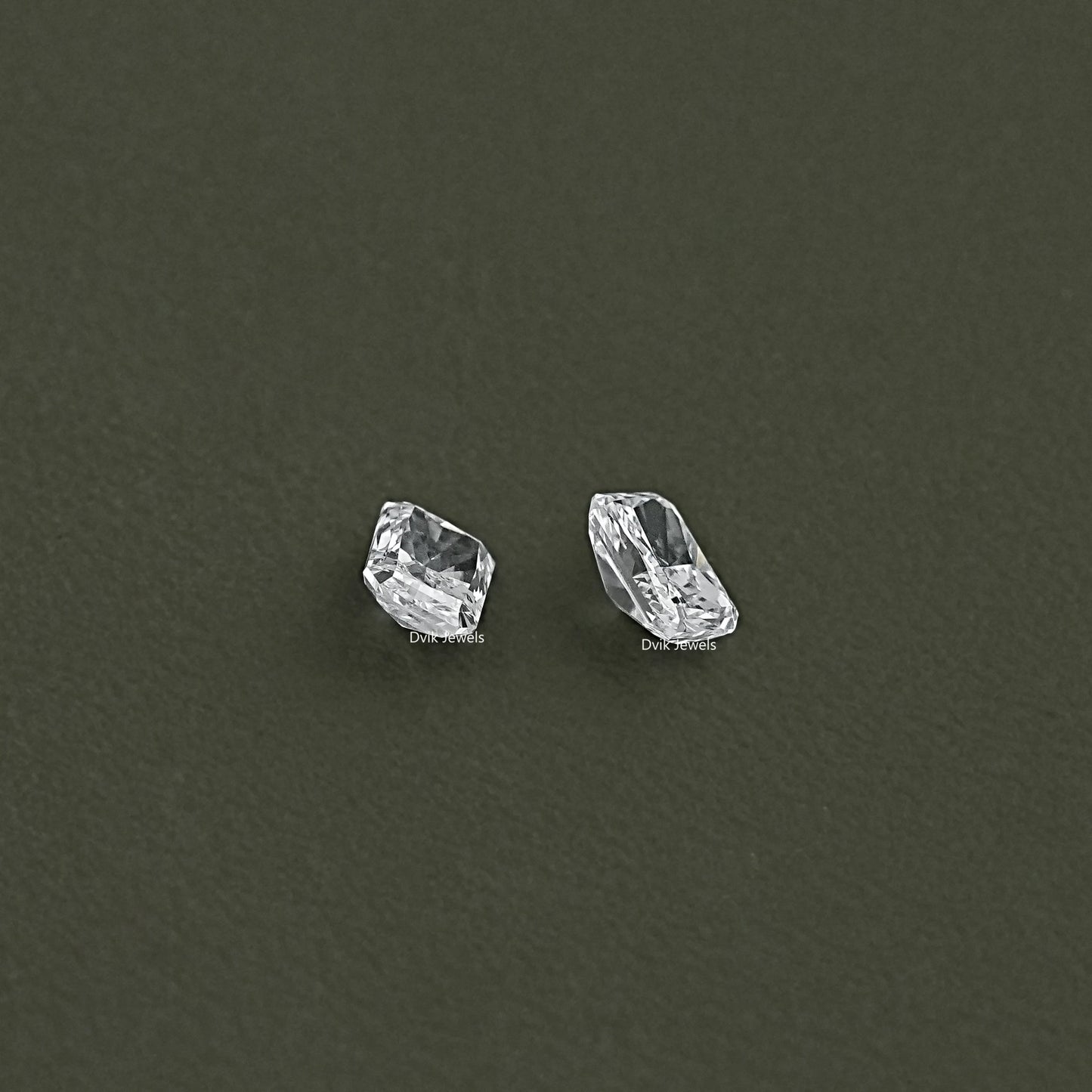 Radiant Cut Lab Diamond Pair