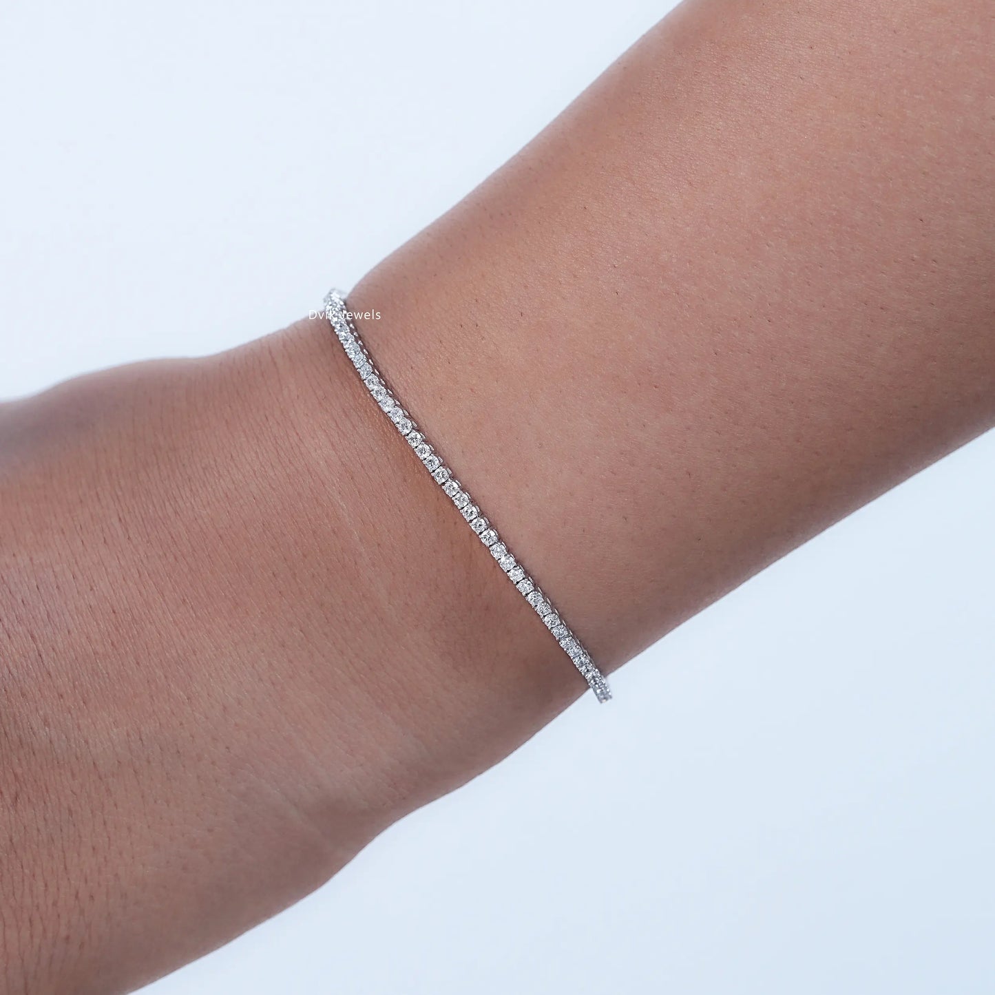 Lab Grown Round Diamond Tennis Bracelet