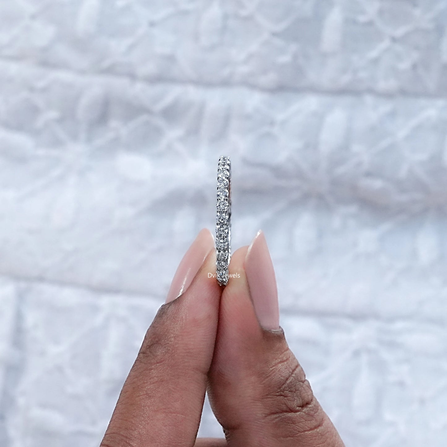 Round Lab Grown Diamond Full Eternity Band