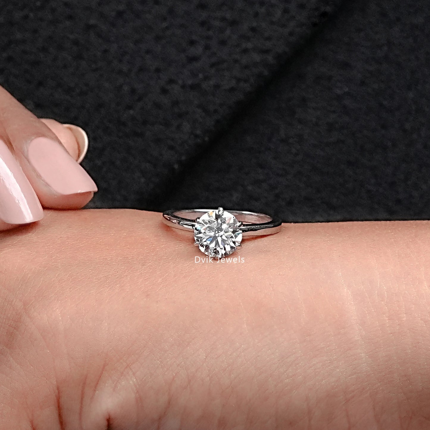2 Carat Round Cut Diamond Solitaire Proposal Ring