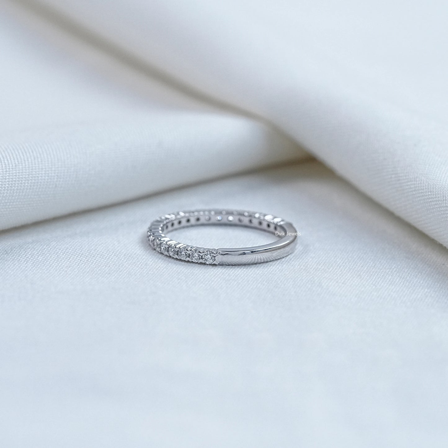 Tiny Round Diamond Eternity Band
