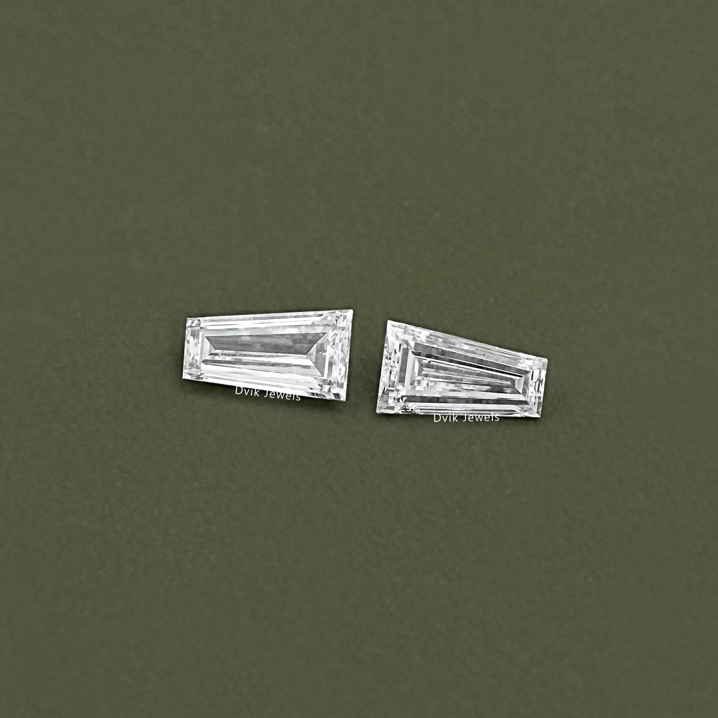 Lab Grown Tapered Baguette Diamond Matching Pair