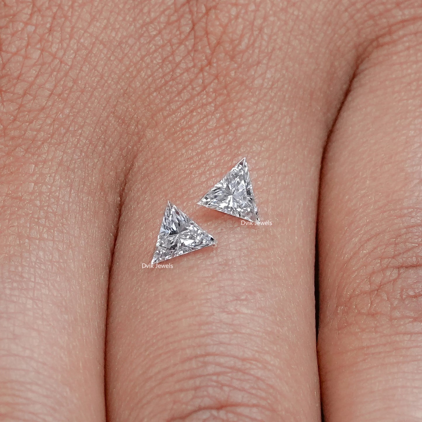 Triangle Cut Lab Loose Diamond Matching Pair