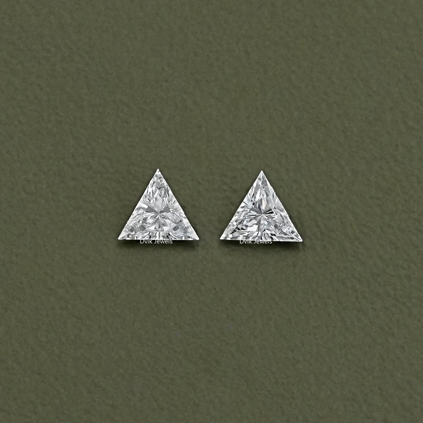Triangle Cut Lab Loose Diamond Matching Pair
